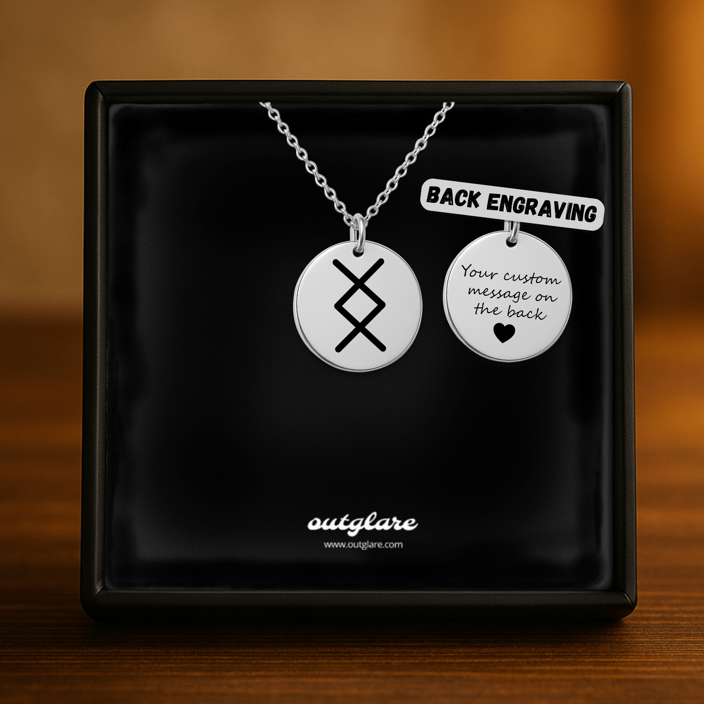 Inguz Rune Necklace