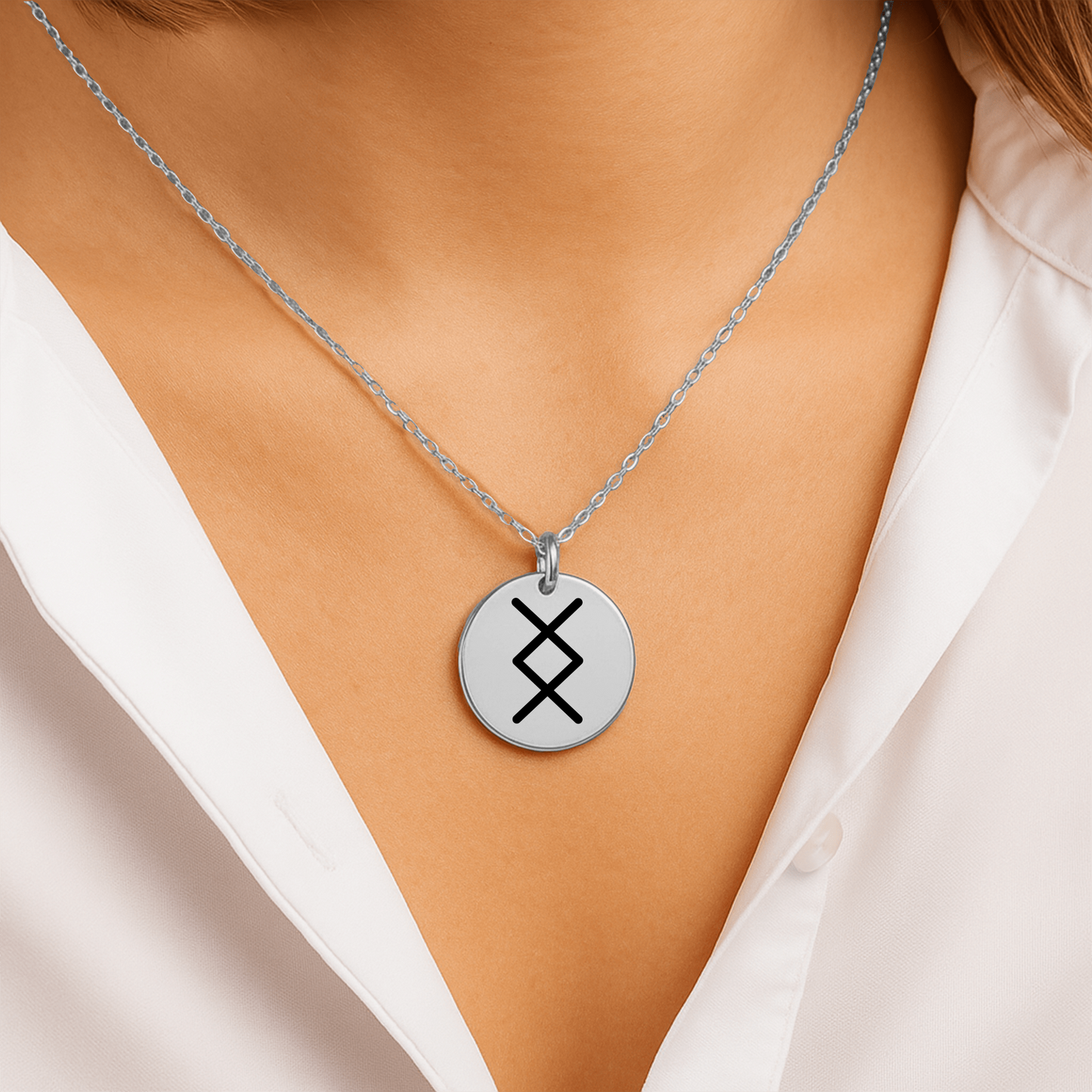 Inguz Rune Necklace