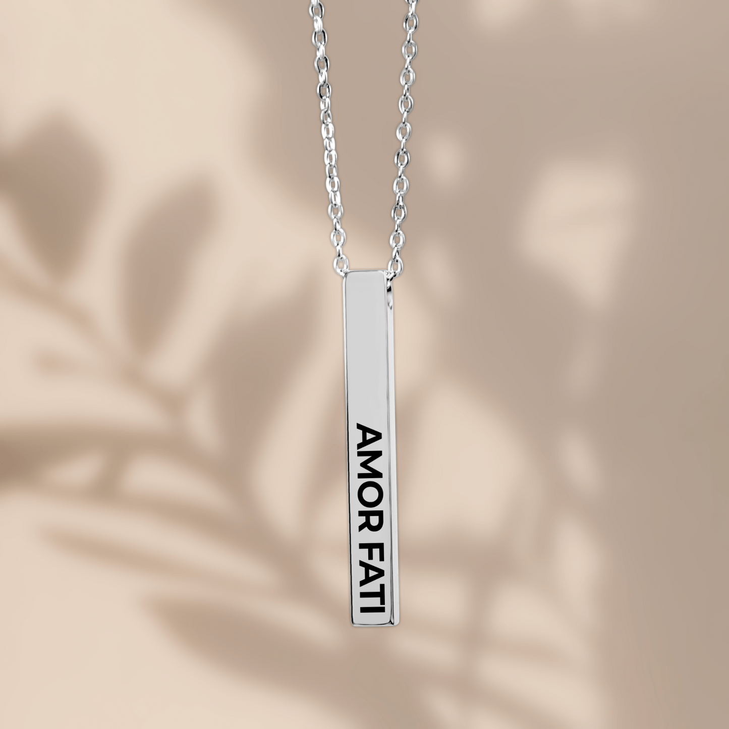 Amor Fati Bar Necklace