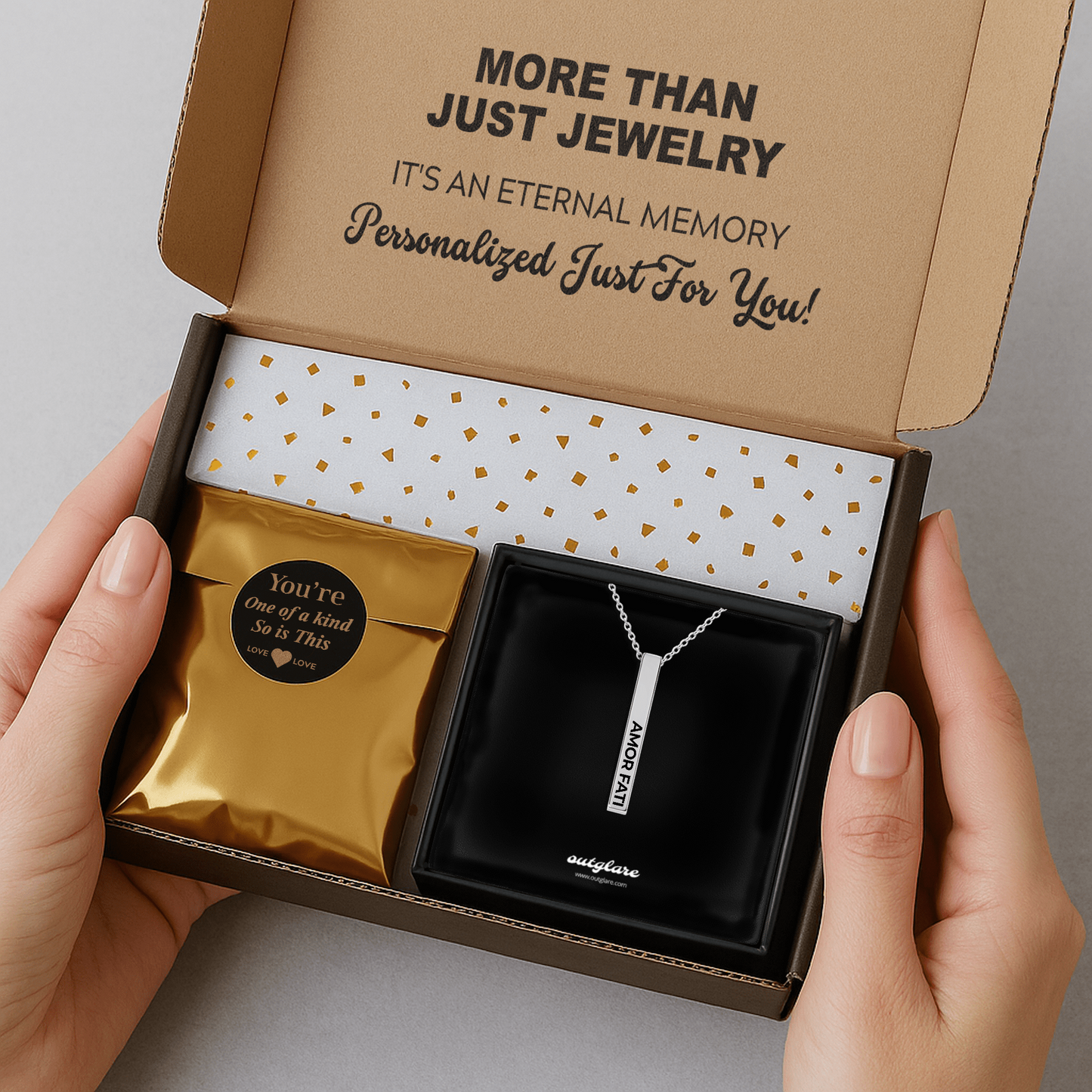 Amor Fati Bar Necklace