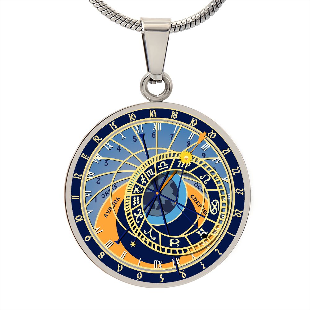 Prague Astronomical clock Necklace - Outglare