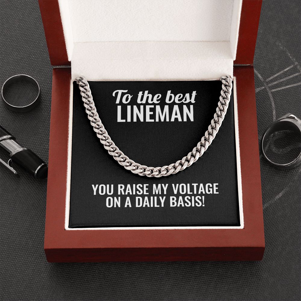 Lineman Cuban Link Chain Necklace - Outglare